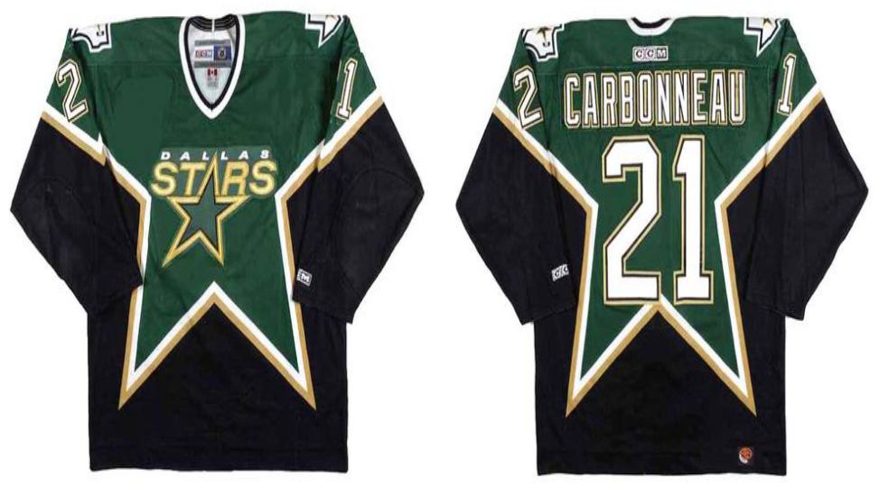 2019 Men Dallas Stars #21 Carbonneau Black CCM NHL jerseys->dallas stars->NHL Jersey